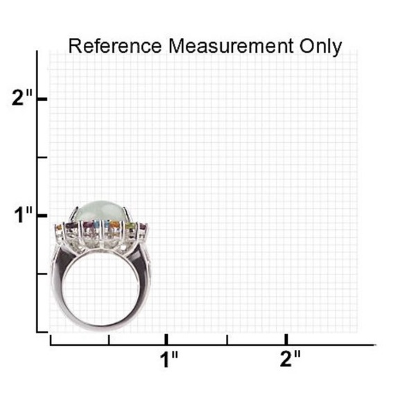 Ross Simons sterling Jade and multi gemstone ring - Picture 10 of 10